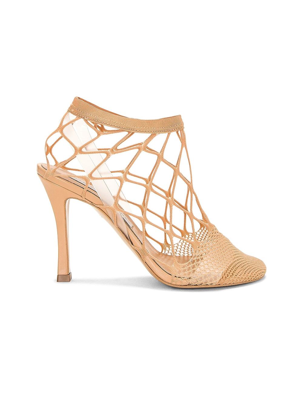 Stella Mccartney Caged Camel Stella 100 Fishnet Heels Size 38/US 7.5-8